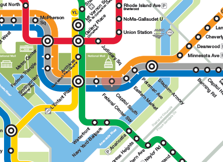 Capitol South station map