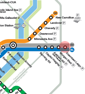 Downtown Largo station map