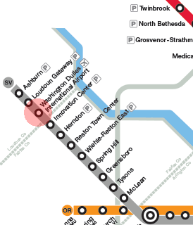 Dulles International Airport station map