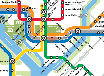 Federal Center SW station map