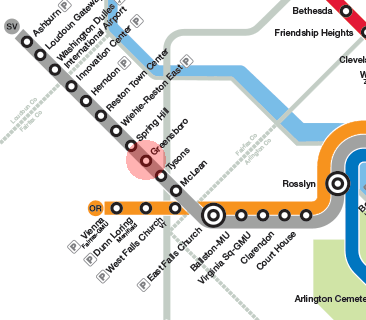 Greensboro station map