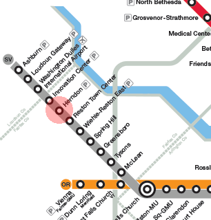 Herndon station map