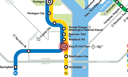 King Street-Old Town station map