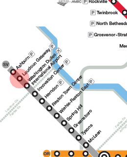 Loudoun Gateway station map