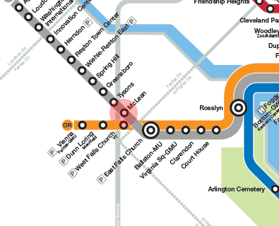 McLean station map