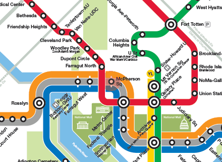 McPherson Square station map