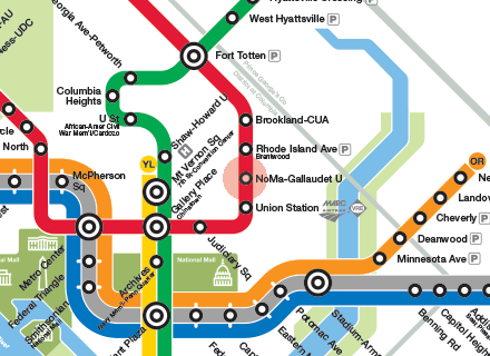 NoMa�Gallaudet U station map