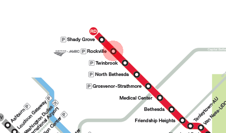 Rockville station map