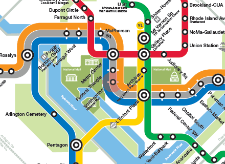 Smithsonian station map
