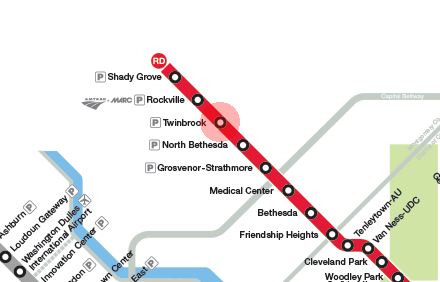 Twinbrook station map