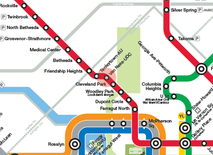 Van Ness-UDC station map