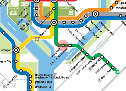 Waterfront station map