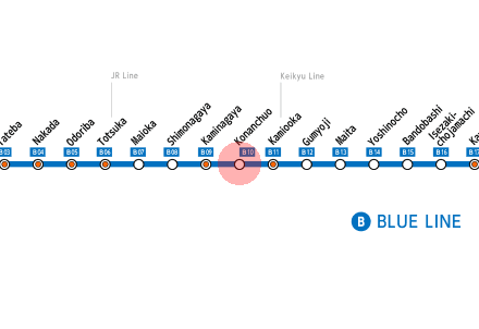 Konan-Chuo station map