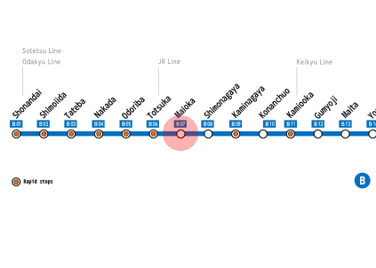 Maioka station map