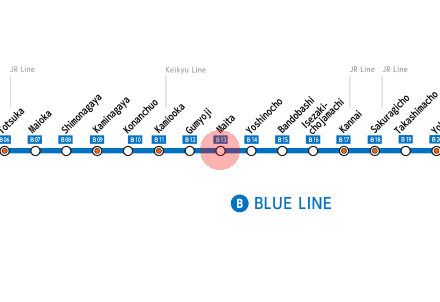 Maita station map