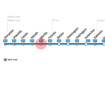 Odoriba station map