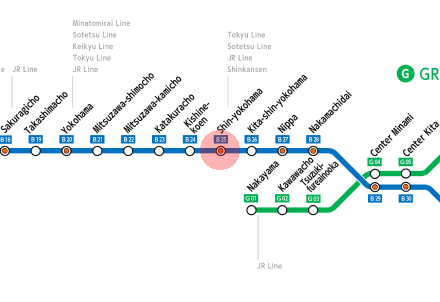 Shin-Yokohama station map