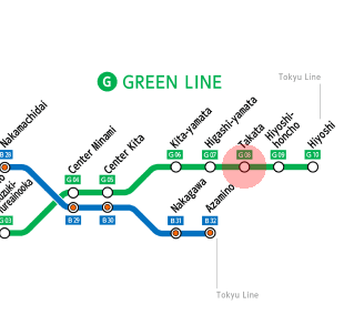 Takata station map