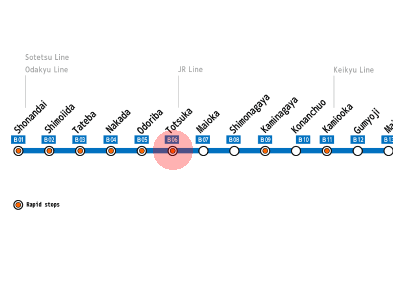 Totsuka station map