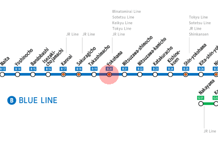 Yokohama station map