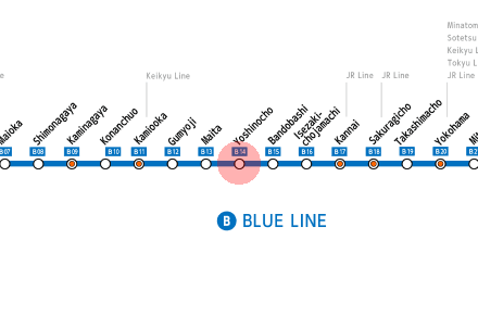 Yoshinocho station map